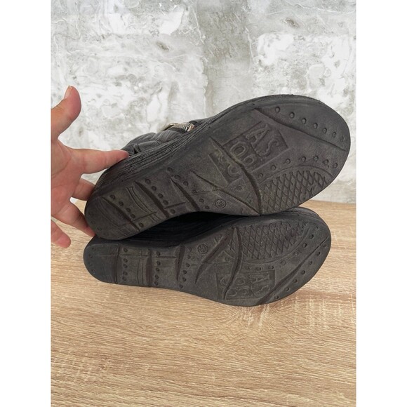 A.S.98 SANDALS NAYLOR WEDGES LEATHER SIZE 39/8.5 - Picture 11 of 12